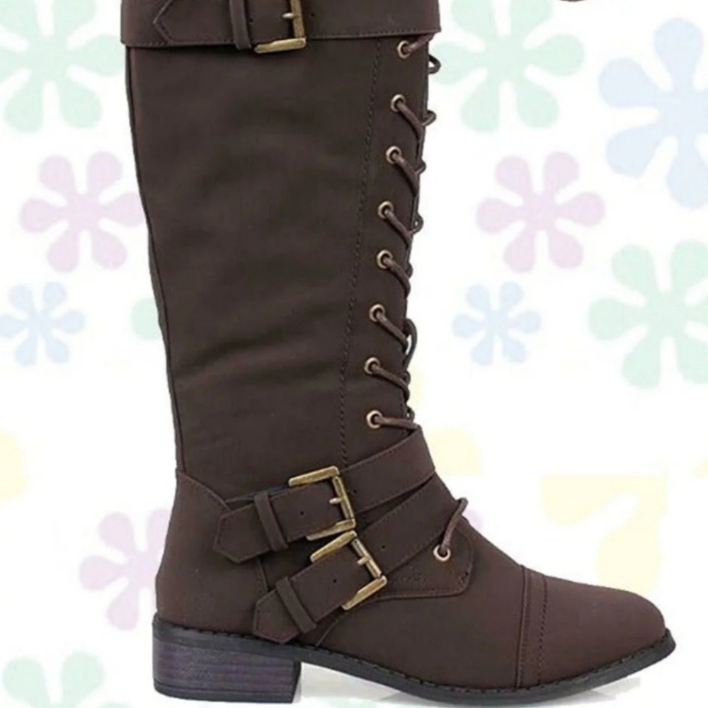 Tall combat boots - Picture 3 of 5